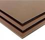 Алюминиевая композитная панель 3мм шоколадно коричневая Goldstar RAL8017 стенка 0,3, 1500*4000 мм
