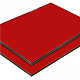 Алюминиевая композитная панель 3мм красная Goldstar RAL3020 стенка 0,3, 1500*4000 мм 