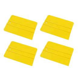  Ракель-выгонка для пленки пластиковый Uzlex 70М2, средней жесткости, жёлтый, 100 x 75 мм - фото 3                                    title=