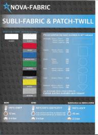 Цветовая карта для плёнок WITPAC NOVA FLEX PATCH TWILL, A4								